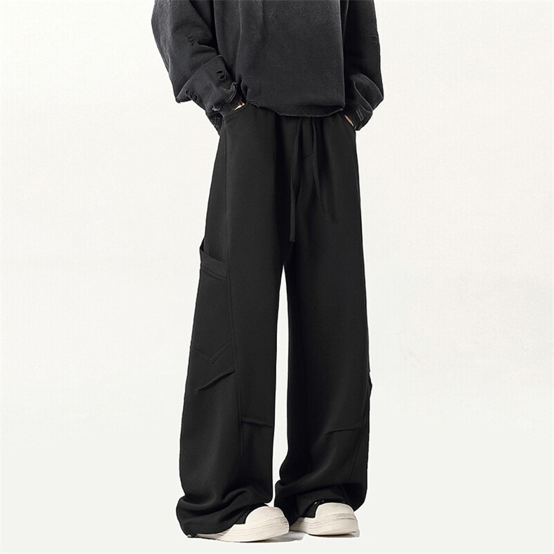 B258-K2712-P50控78抖音品质侧口袋休闲卫裤65%棉35%聚酯纤维,男装休闲裤,电商B258