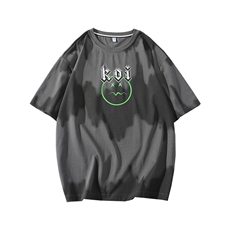 夏装青少年渐变潮牌纯棉T恤短袖男女创意印花半袖1599-P45控价68，男装T恤，电商A441-1