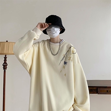 现货WY419-p45特加绒P50特大码刺绣加绒卫衣【图已注册】，男装卫衣，电商D232