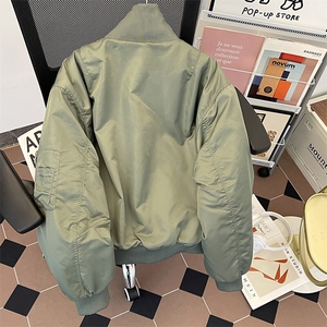 飞行员夹克棉服男款cleanfit高级感美式立领棉衣外套M0987-P118图片