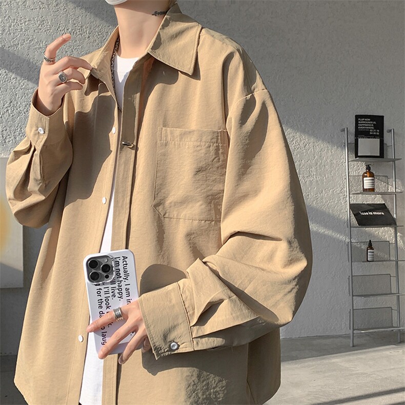 【25春现货】CS7141-P38特大码纯欲设计感衬衫，男装衬衫，电商D232