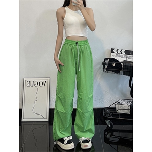 B221 多巴胺美式街头hiphop休闲情侣彩色伞兵裤 LK23119-P55 控78图片