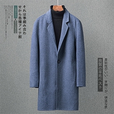 阿尔巴卡羊驼双面呢羊绒大衣中长款加厚外套男F1057P315控458主推，男装毛呢大衣，电商D318(原电商B337)