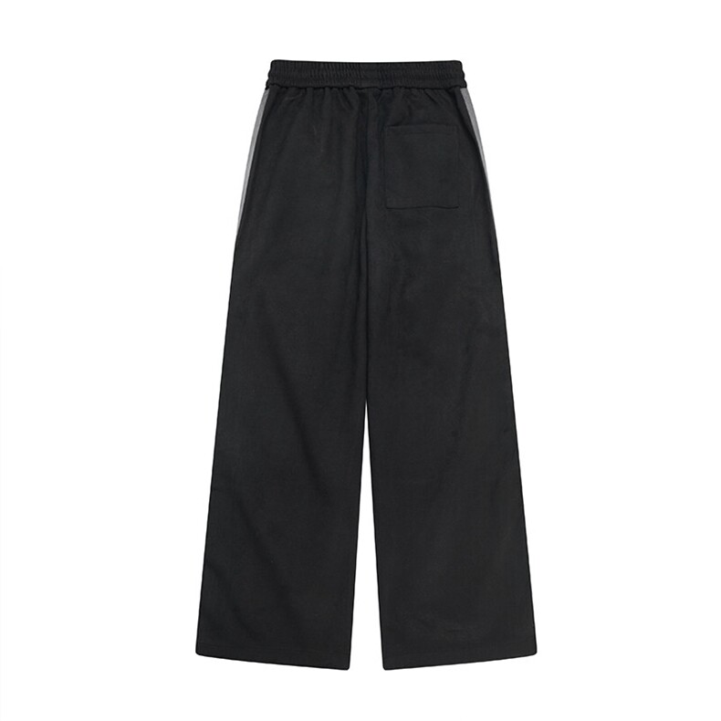 白底麂皮绒休闲裤直筒裤哈伦裤长裤A014-DY25218-P60控88,男装休闲裤,电商A014