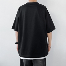 夏季短袖港风白墙休闲宽松潮牌百搭短袖T恤男TC3138RK01-P30控50，男装T恤，星座717