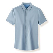 C8816夏季男士短袖衬衫青年休闲绅士修身衬衣免烫商务P58，男装衬衫，电商B360