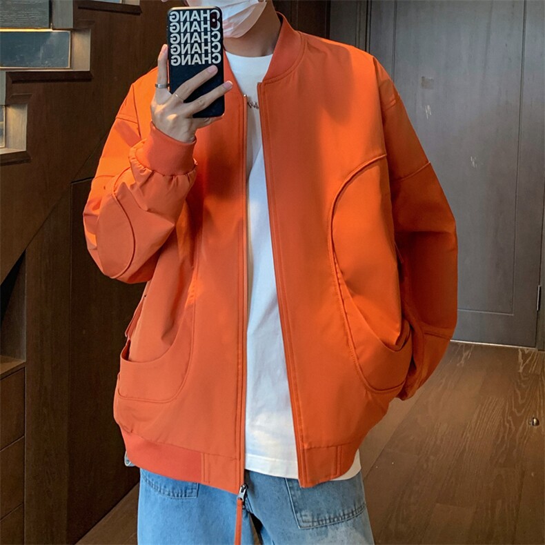 新款港风个性棒球服宽松二开夹克男DSA157B-J218-特73图片