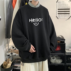特P25控48秋冬新款男士圆领卫衣宽松休闲日常百搭上衣WQ2429，男装卫衣，电商B370