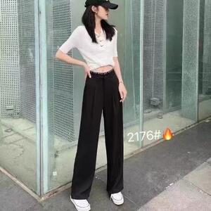 夏款阔腿裤图片