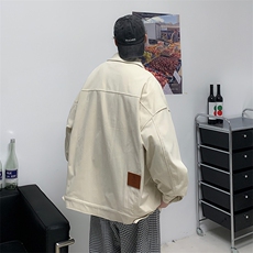复古贴布绣字母夹克外套男早秋美式潮牌宽松上衣JK027-P60，男装夹克，星座308B-1