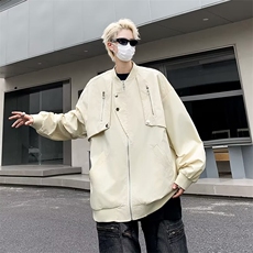 夹克男韩版潮流高街帅气秋季2024新款ins宽松上衣外套W5616-P59，男装夹克，星座412-3