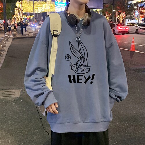 S6179-P28加绒款-P33秋季圆领卫衣男大码韩版宽松长袖外套，男装卫衣，电商A040