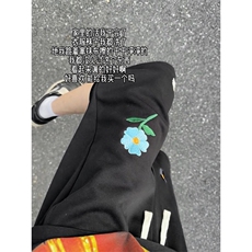 B221美式ins高街刺绣小花休闲短裤五分裤LK25544-特P25控58.8，男装休闲裤，电商B221