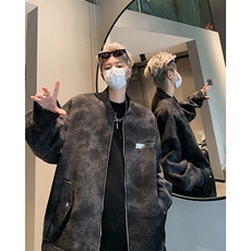 美式复古棒球服男2025秋季潮牌工装飞行夹克XZ514-2-24246-P118，男装夹克，星座514-2(原B239)