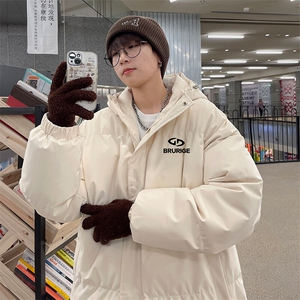 现货 抖音得物可供视频 三防加厚羽绒连帽棉衣外套面包棉服 85538图片