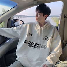 抖音得物供货可提供视频秋冬重磅美式宽松连帽卫衣DL2029，男装卫衣，电商A486