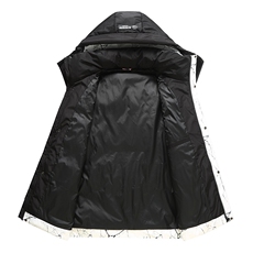现货足冬装新款情侣羽绒服时尚大口袋连帽迷彩羽绒外套8602-P150，男装羽绒服，星座1210A