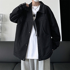 港风春款男牛仔夹克工装织带休闲外套JK2039P70，男装夹克，星座1013-1