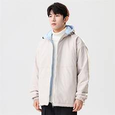 秋冬连帽加绒加厚保暖休闲痞帅棉衣情侣外套MY8920JR特批P75，男装棉衣，电商A247