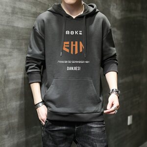 春秋连帽卫衣男青少年韩版宽松潮流套头衫时尚长袖外套DF173T图片