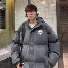现货抖音得物可供视频三防加厚羽绒连帽棉衣外套面包棉服85527，男装棉衣，电商A486