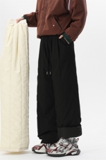 2025冬季新款无影墙锦棉皱绗棉超厚棉裤M-5XLHK251015-特P40，男装棉裤，电商A022