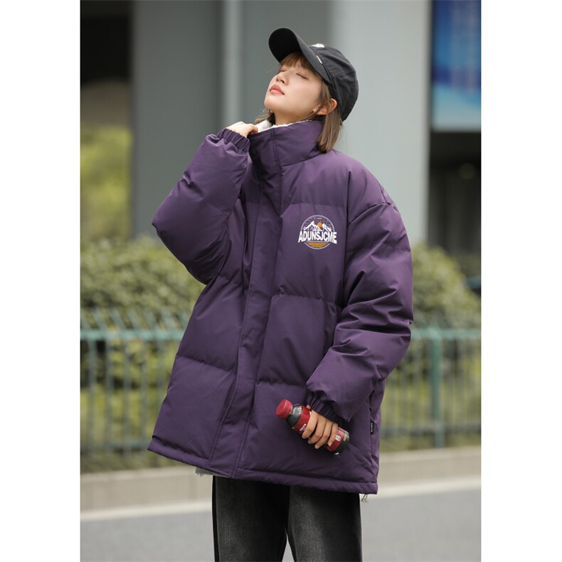 中性风冬季时尚宽松字母印花潮流棉服外套MY1001特批85控138,男装棉衣,A247A