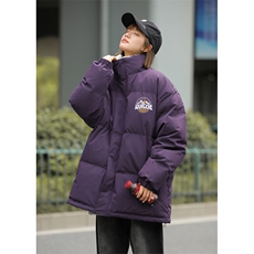 中性风冬季时尚宽松字母印花潮流棉服外套MY1001特批85控138，男装棉衣，A247A