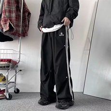 日系长裤拉链时尚新款文艺青春流行休闲裤男潮流，男装休闲裤，星座716-4