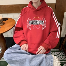 美式三杠条纹复连帽卫衣秋冬男女宽松长袖SWY2472-P55控8850棉，男装卫衣，电商B370