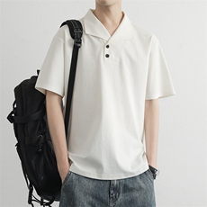 男高品质翻领polo衫修身体恤上衣服中青年2026夏季男装小衫，男装T恤，星座914