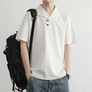 男高品质翻领polo衫修身体恤上衣服中青年2026夏季男装小衫图片