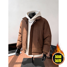 现货美式高街休闲夹克冬季立领纯色三防户外工装加厚棉服外套，男装夹克，电商A486