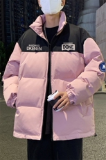 港风冬季时尚百搭宽松字母印花潮流棉服外套MY6250P85控138，男装棉衣，电商A268A