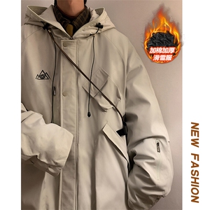 24冬设计感防风防水单板双板滑雪服男加棉加厚保暖外套M78-P155图片