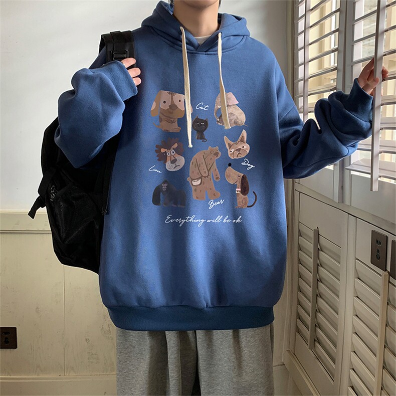 连帽卫衣男大码胖子帽衫大号运动服WY2444-P35,男装卫衣,电商A040