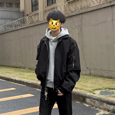 网图美式飞行夹克男秋季cleanfit短款外套翻领棒球服JK356-特P58，男装夹克，星座1007（原301D）