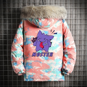 MC49087-P135 日系潮衣男大码派克服男工装服外套袄 网格图片