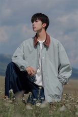 JK7863-P652025秋季新款翻领防水宽松夹克，男装夹克，星座109-1