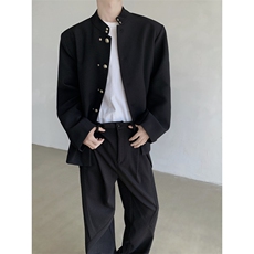 现货！25新中式秋冬热血高校男士制服中山装西服XZ40-P118，男装西服，电商B288