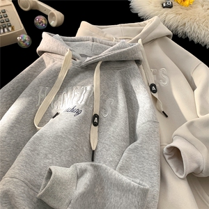 db108加绒加厚tp60 重磅美式套头连帽cleanfit卫衣男女同款图片