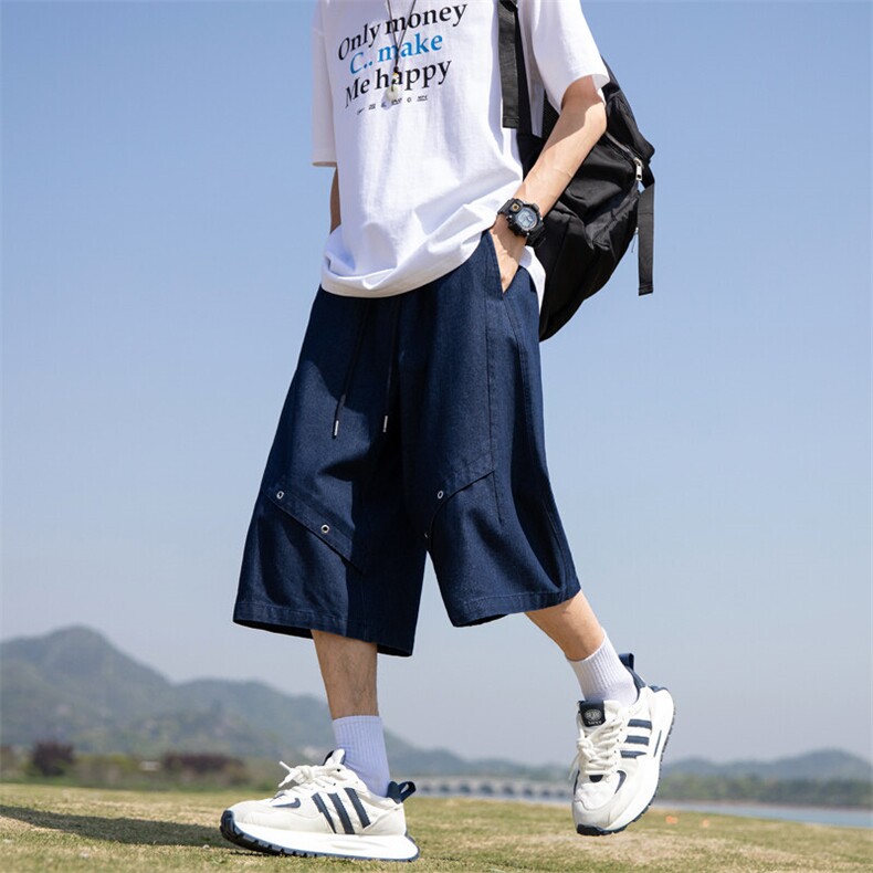 夏季新款潮牌高品质水洗原牛复古美式休闲七分牛仔裤男2556-特P39,男装牛仔裤,电商C305A