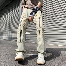 美式ins高街暗黑小众拉链款重磅牛仔裤子NZ6038-P50，男装牛仔裤，星座1109-3