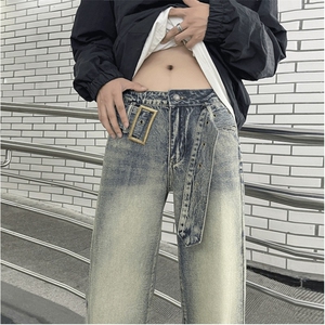 美式牛仔裤男款秋季长裤潮 NK869 P40图片