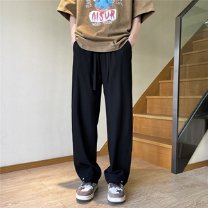 夏季休闲裤宽松垂感西裤D329-QM577-P50-控68图片