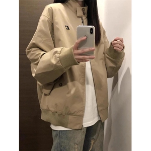 WE1737-P53 美式复古卡其色飞行员夹克外套男高级感图片