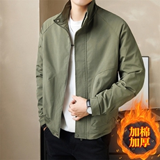 加棉加厚店主风夹克外套男休闲时尚立领男士上衣NM3076-P85，男装夹克，星座310B-3