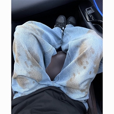 水洗工艺休闲裤脏脏裤直筒牛仔裤NZ31，男装休闲裤，星座1116A-1（原606A）