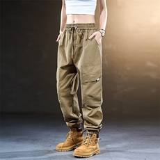 美式复古工装裤男春秋季2026新款潮牌休闲裤直筒宽松纯棉束脚，男装工装外套，星座218-1（原230）
