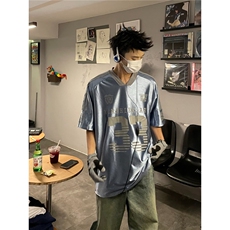 美式冰球服jerseyfit球衣运动缎面透气短袖T恤男女宽松上衣，男装T恤，星座506A